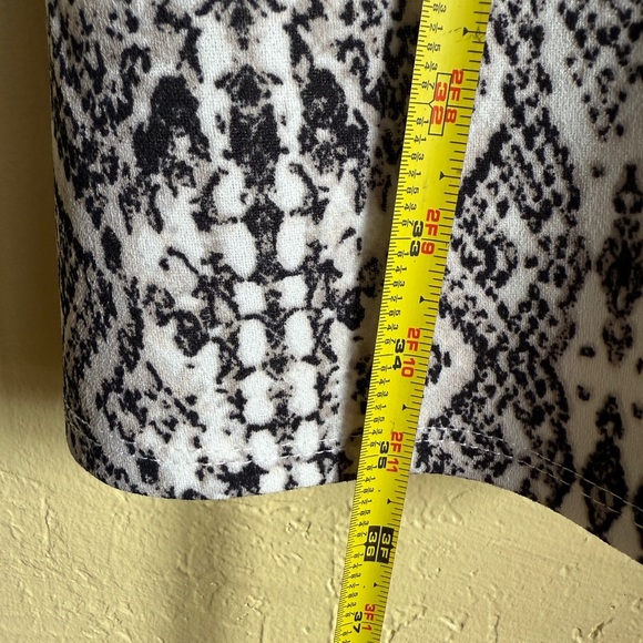 City Studio Black and Cream Snake Print Mini Dress - Picture 8 of 8